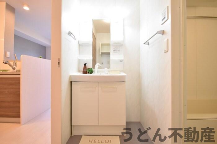 洗面設備　うどん県のお部屋探しはうどん不動産へ うどんちゃんとLINE