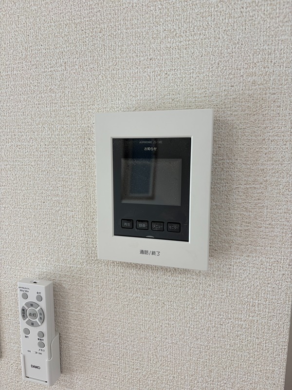 セキュリティ　完成予定の為、参考写真：同じシリーズ物件の設備となります。