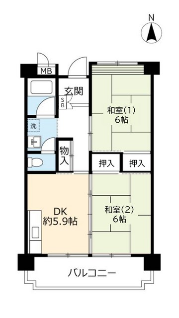 UR東門真の間取り写真