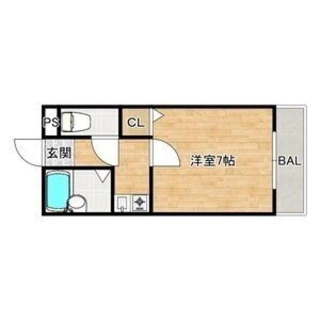 地下鉄御堂筋線 なかもず駅 徒歩8分 4階建 築32年の間取り写真