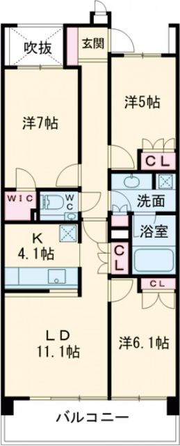 深沢ハウスH棟の間取り写真