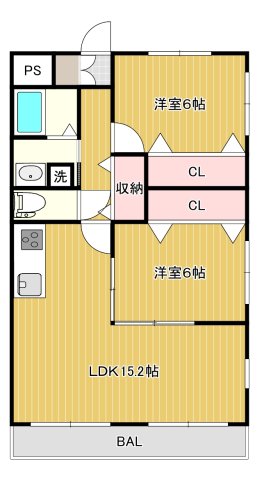 ハーモニーKの間取り写真