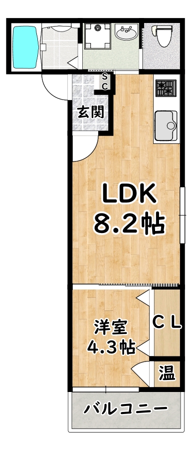 GRANDIR塚本の間取り写真