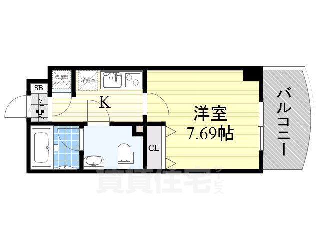 地下鉄御堂筋線 中津駅 徒歩3分 15階建 築19年の間取り写真