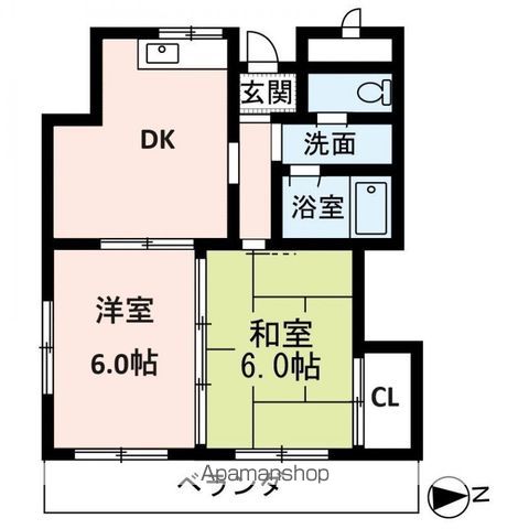 ＪＲ阪和線 富木駅 徒歩14分 3階建 築37年の間取り写真