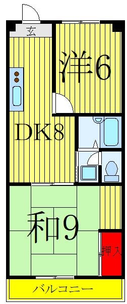 東京メトロ南北線 志茂駅 徒歩7分 3階建 築36年の間取り写真