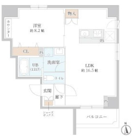 Parkhouse南森町の間取り写真