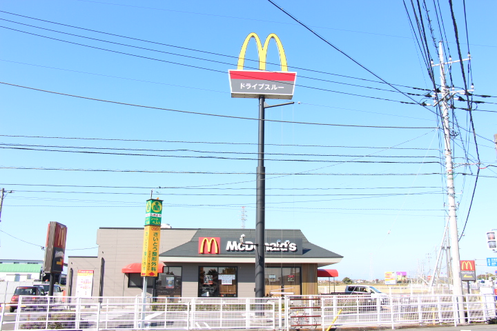 飲食店　マクドナルド294下館一本松店（飲食店）まで2847m