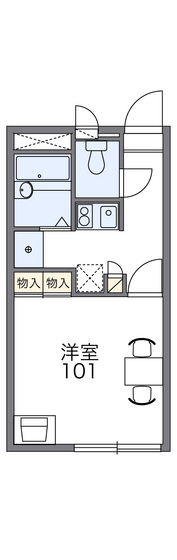 広島市安佐南区安東のアパートの間取り