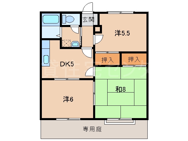 ドミール岩出の間取り