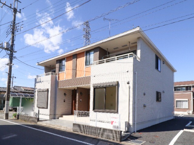 栃木市大平町蔵井のアパートの建物外観