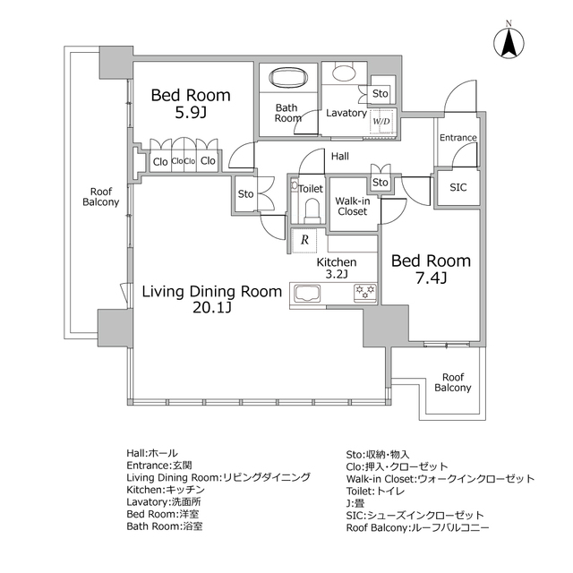 ＴＨＥ　ＹＯＫＯＨＡＭＡ　ＦＲＯＮＴ　ＴＯＷＥＲの間取り