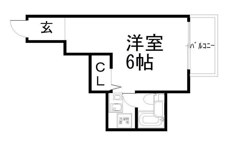 京都市東山区今道町のマンションの間取り