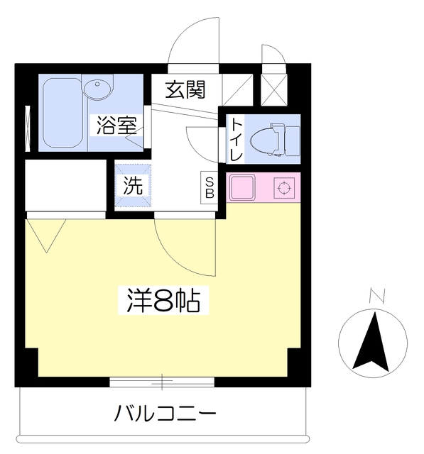 松山市萱町のマンションの間取り