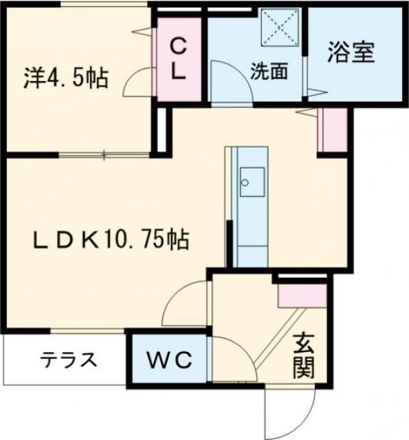 コージーフラットの間取り