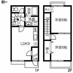 愛知県一宮市天王２（アパート）の賃貸物件の間取り