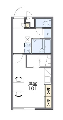 【レオパレス住吉Aの間取り】