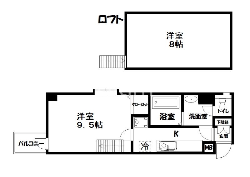 リエゾン四条の間取り