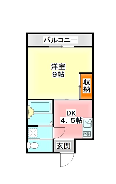 【田川市日の出町のマンションの間取り】