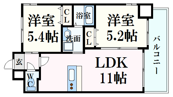 Jibrand SAKAIMACHIの間取り