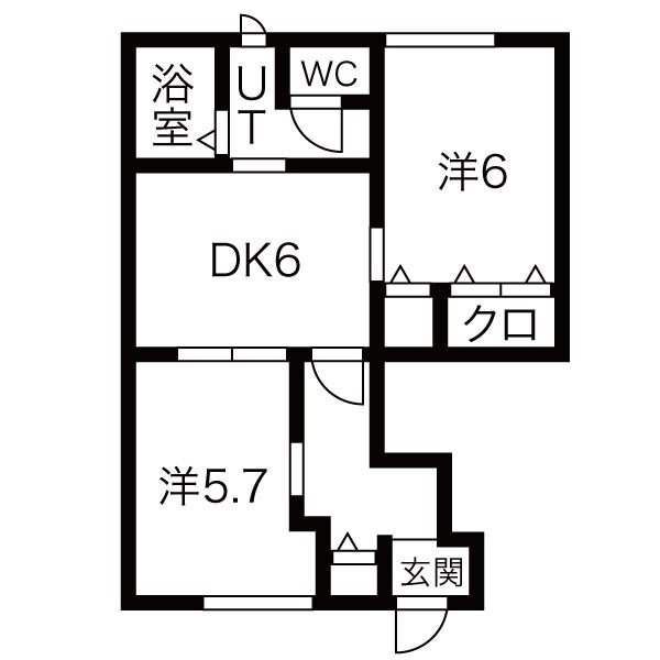 ヴィラ　霞の間取り