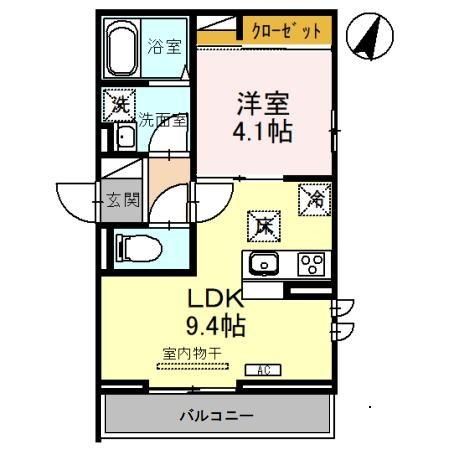 さいたま市浦和区北浦和のアパートの間取り