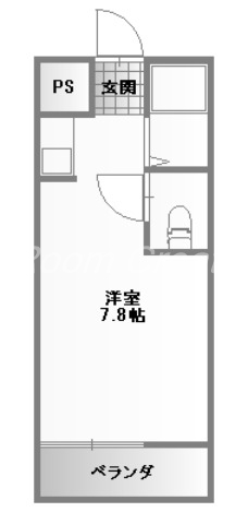 徳島市南庄町のマンションの間取り