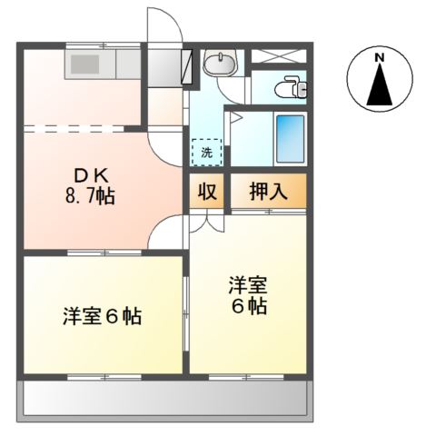 メゾンコンフォールの間取り