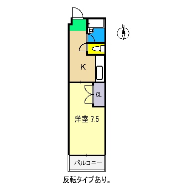 ハイツリバーサイドの間取り