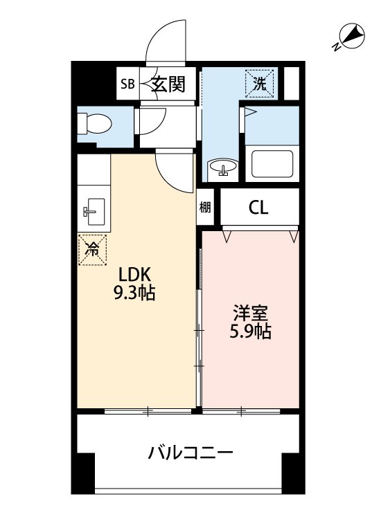 スプランドゥール新屋敷の間取り