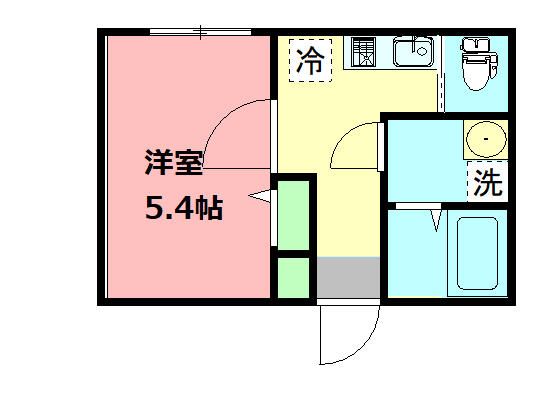 座間市南栗原のアパートの間取り