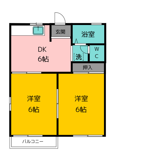 コスモハイツの間取り