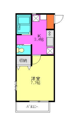 アサヒハイツの間取り