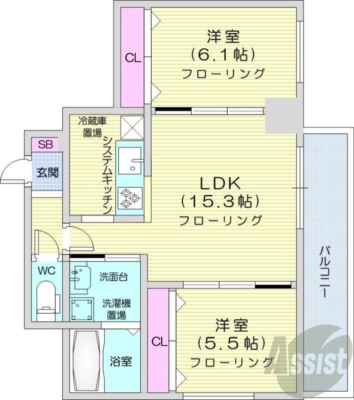 グラン札幌の間取り