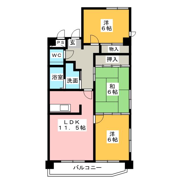 エドワール植田南の間取り