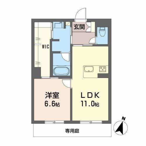 熊本市東区健軍のマンションの間取り