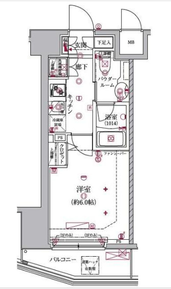 クレイシア大井町の間取り