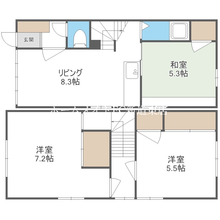 カーサＮ１７　Ｂ棟の間取り