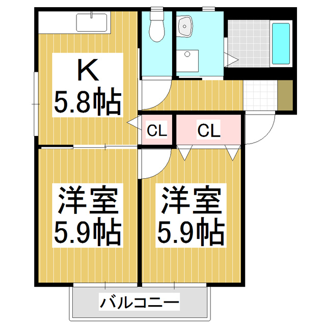 パルコ　オオタＢの間取り