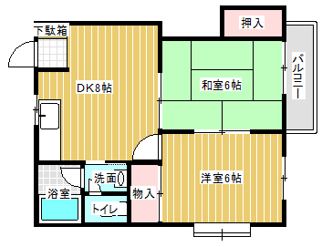 ハイツ和の間取り