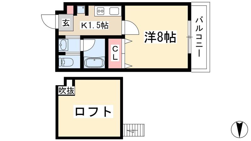 プライマル名古屋吹上(旧:ボタニカルコート)の間取り