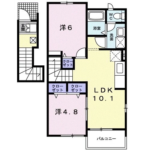 【ラパヌイＢの間取り】