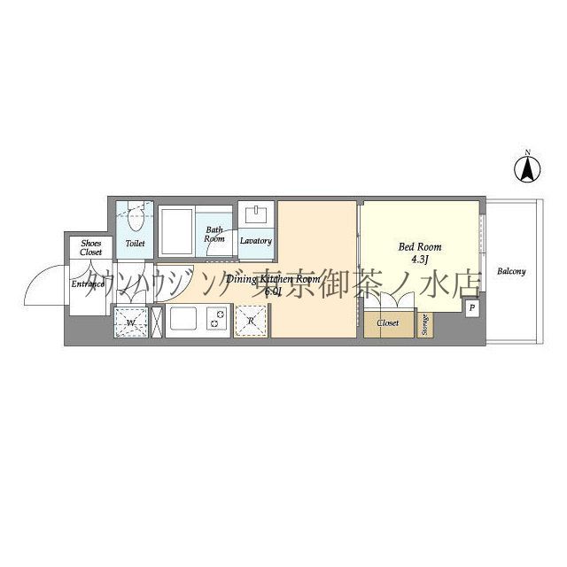 ラティエラ四谷の間取り