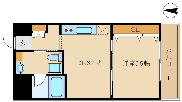 尼崎市塚口町のマンションの間取り