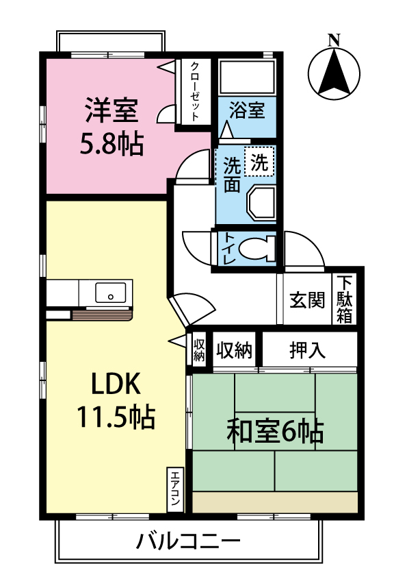 セピアコート参番館の間取り