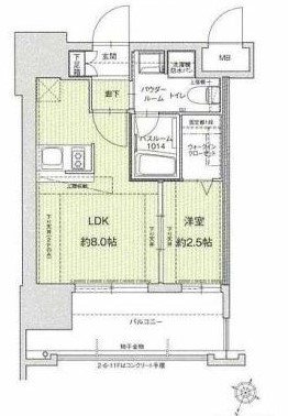 ドゥーエ赤坂の間取り