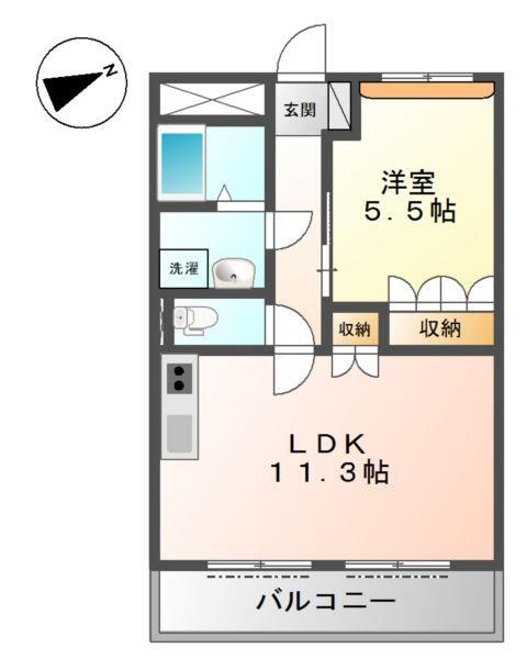 ビラージュ新野辺の間取り