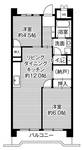 ビレッジハウス港島タワー1号棟の間取り