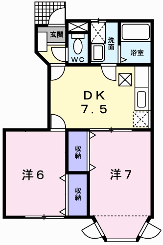 パルトネールＦ３の間取り