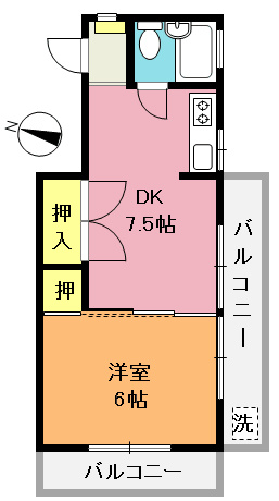 サンワパレス桶川の間取り